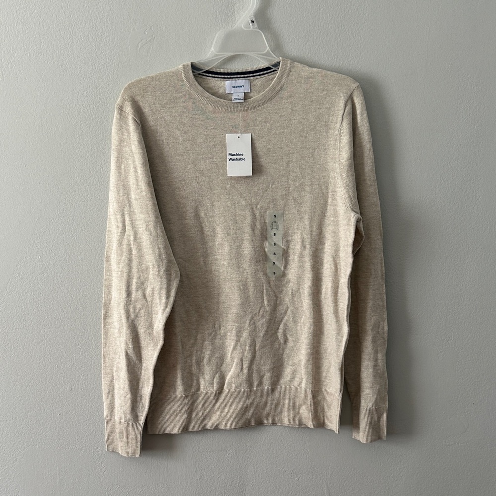 Old Navy Cream Crewneck Sweater